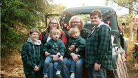 Rebecca Carlson and her family